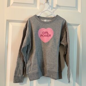 The Wishing Elephant Girl Power Conversation Heart Crewneck